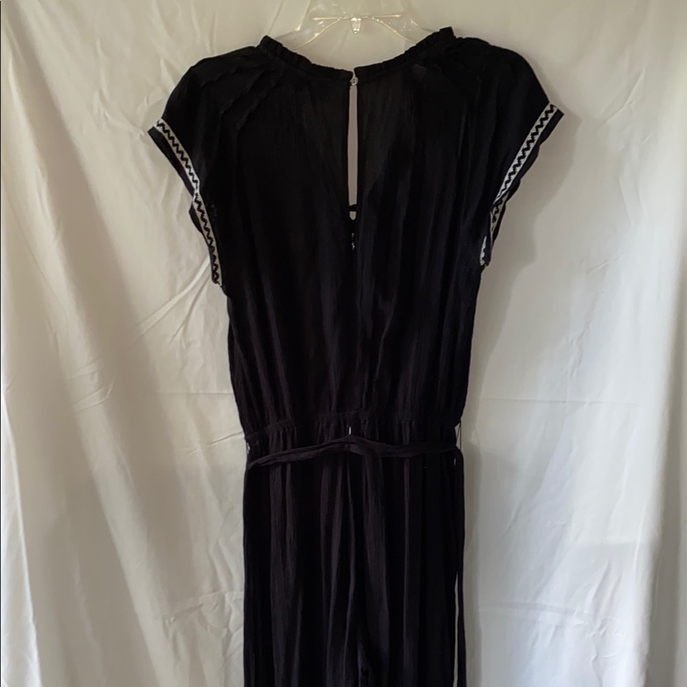 CeCe Black Jumpsuit with Waist Tie - Picture 12 of 12